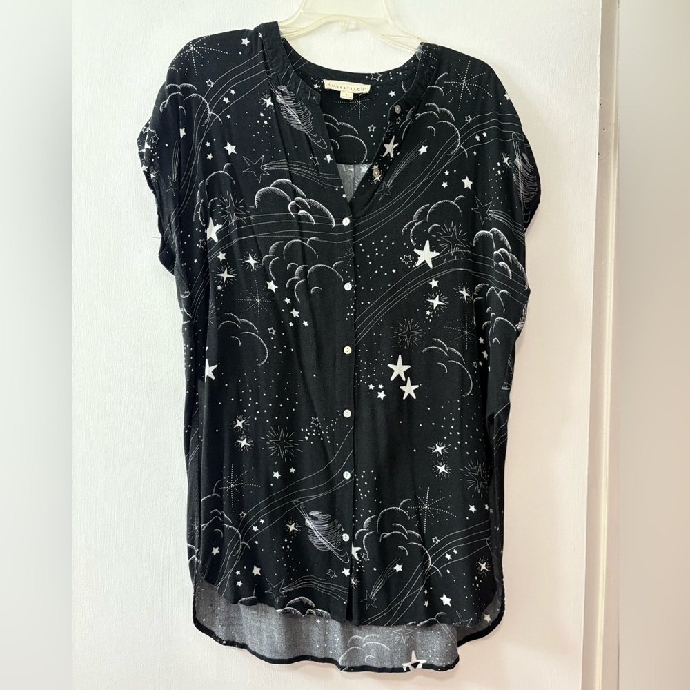 Love Stitch Stars & Planets Tunic Shirt Women’s Size Medium